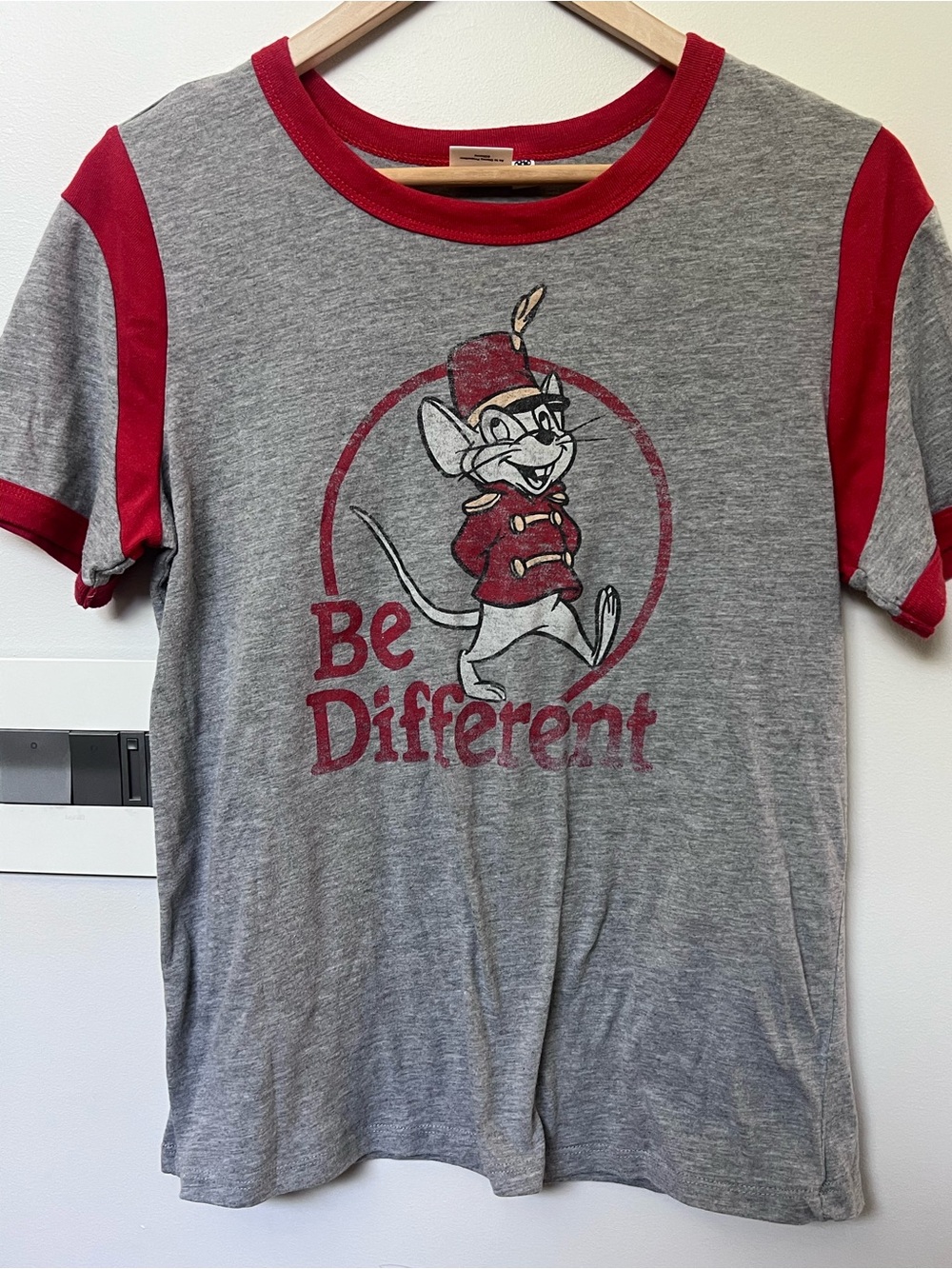 Junk Food Disney Dumbo Timothy Mouse Ringer Tee One Size